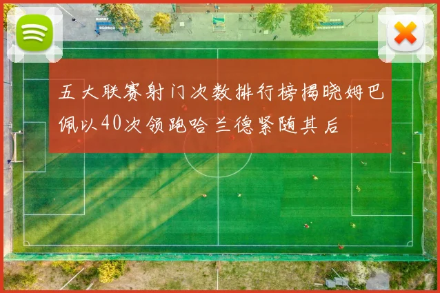 五大联赛射门次数排行榜揭晓姆巴佩以40次领跑哈兰德紧随其后